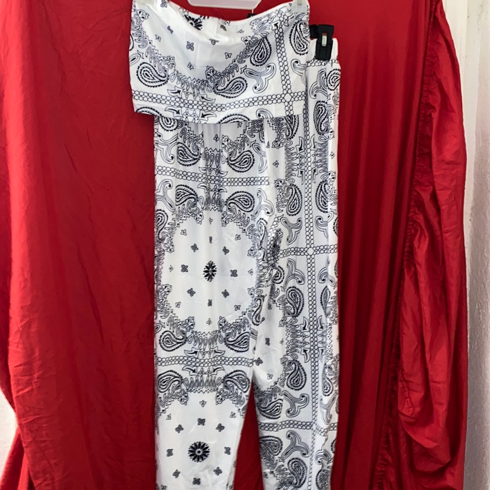 Two piece joggers and halter top